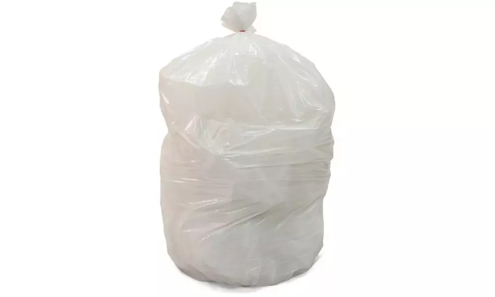 Heavy Duty White Trash Bags - Primary Image