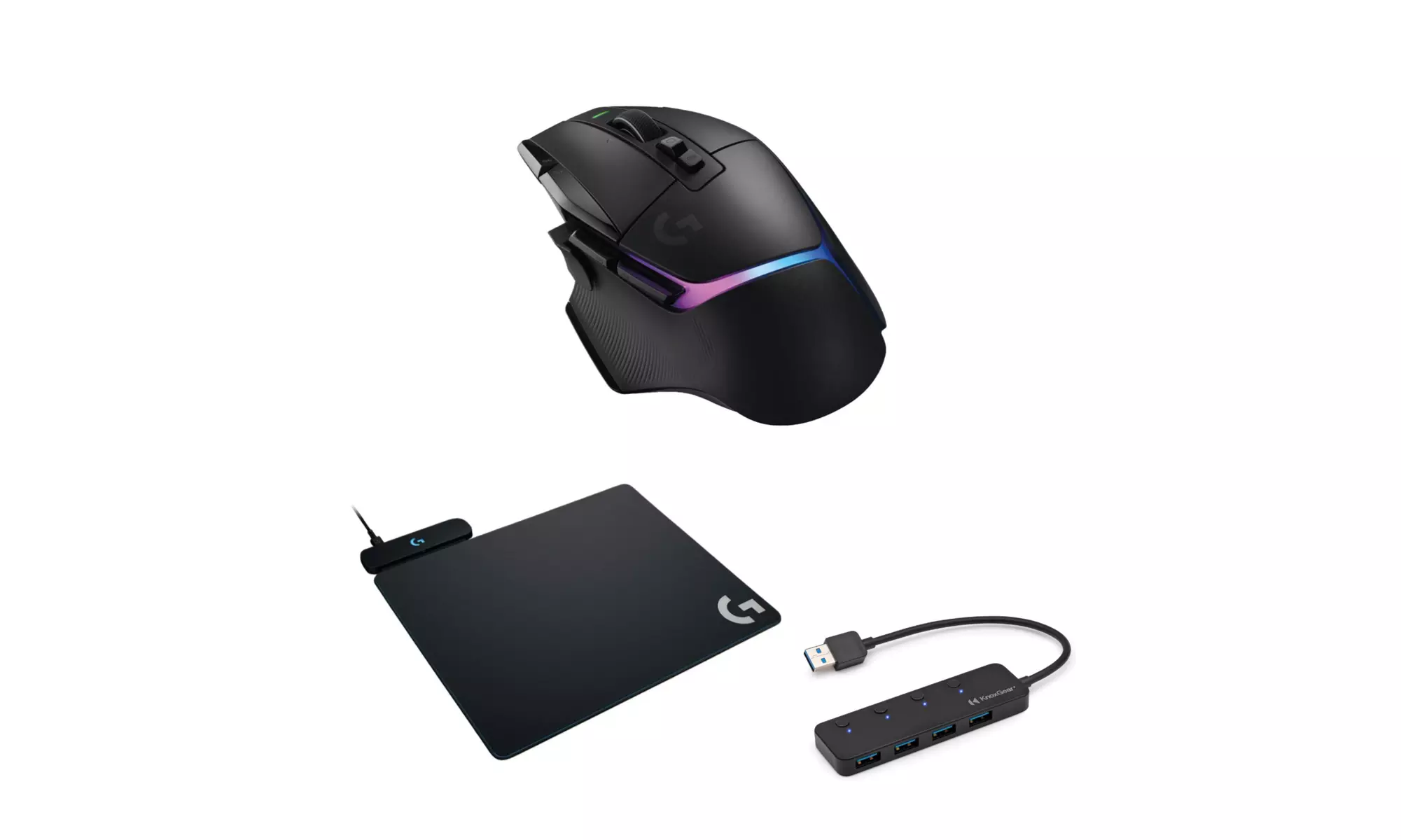 Logitech G502 X Plus Wireless Gaming Mouse (Black) Bundle - Primary Image