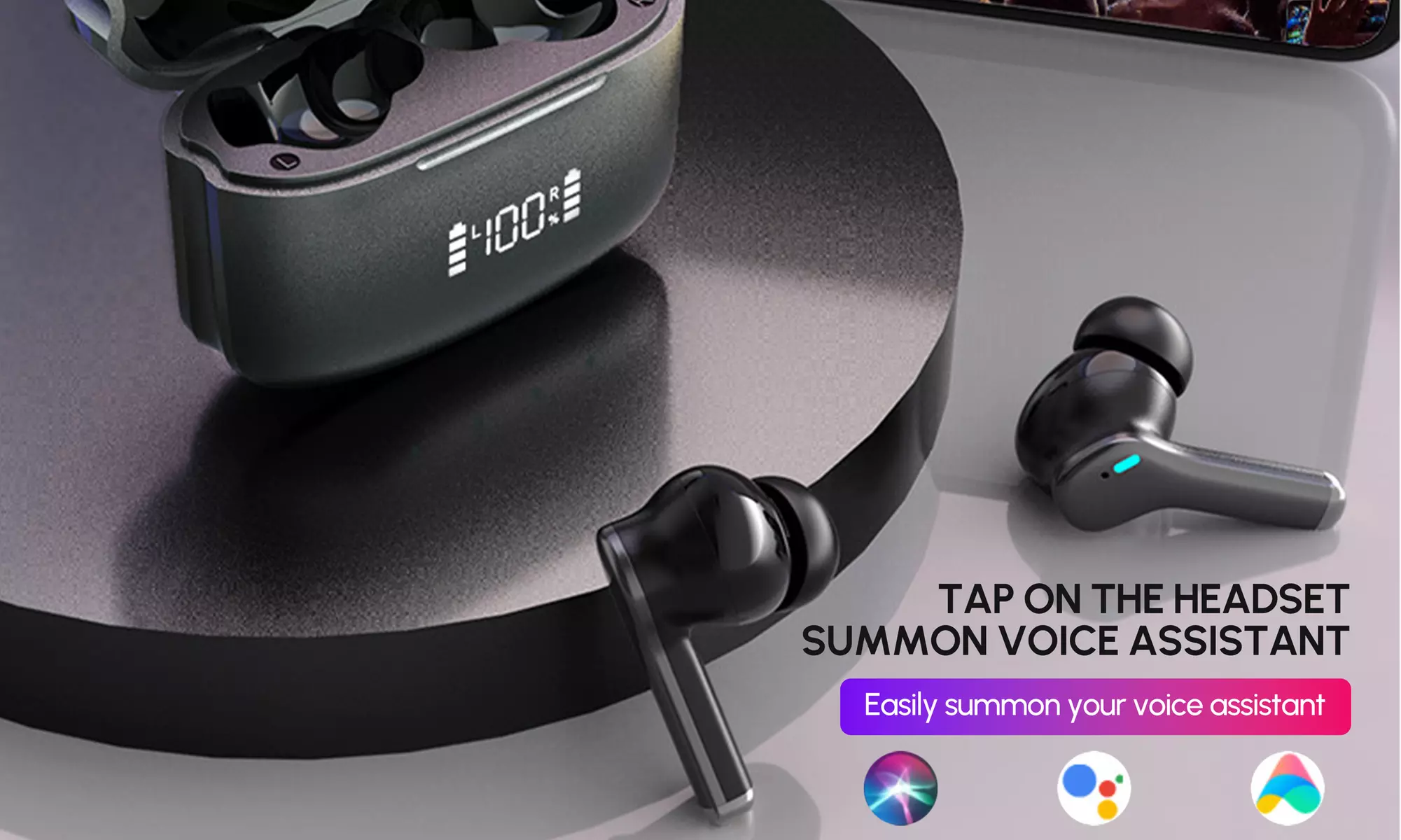 True Wireless Earbuds Bluetooth Headphones Earbuds Headphone Headset