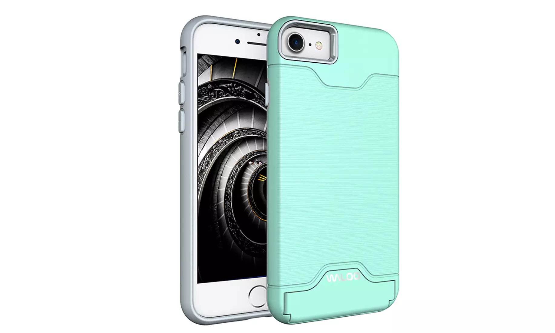 Waloo Brushed Kickstand Case for iPhones 