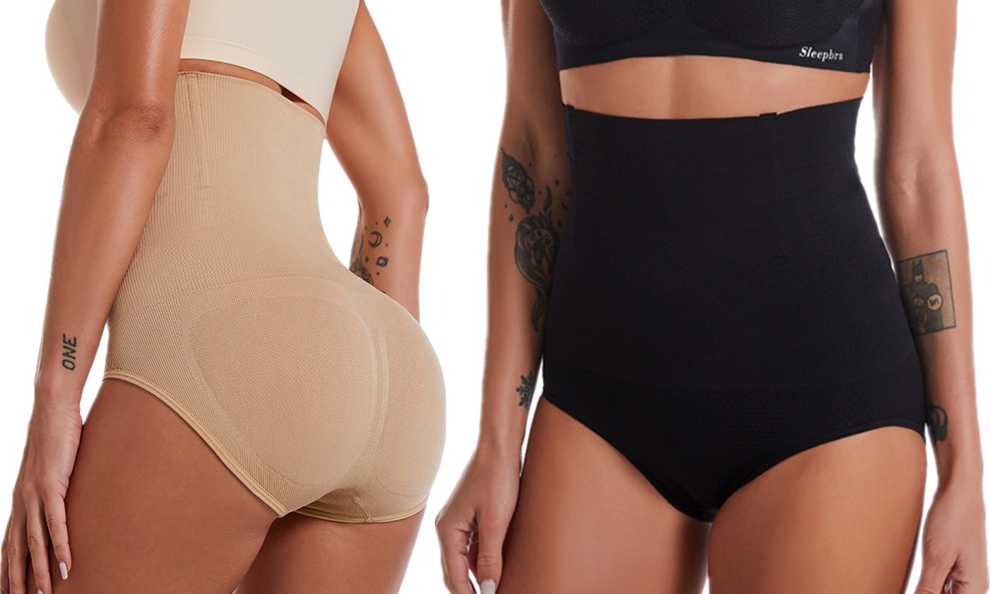 Bohuma Shapewear for Women Tummy Control High Waist Panties Butt Lifter Panties
