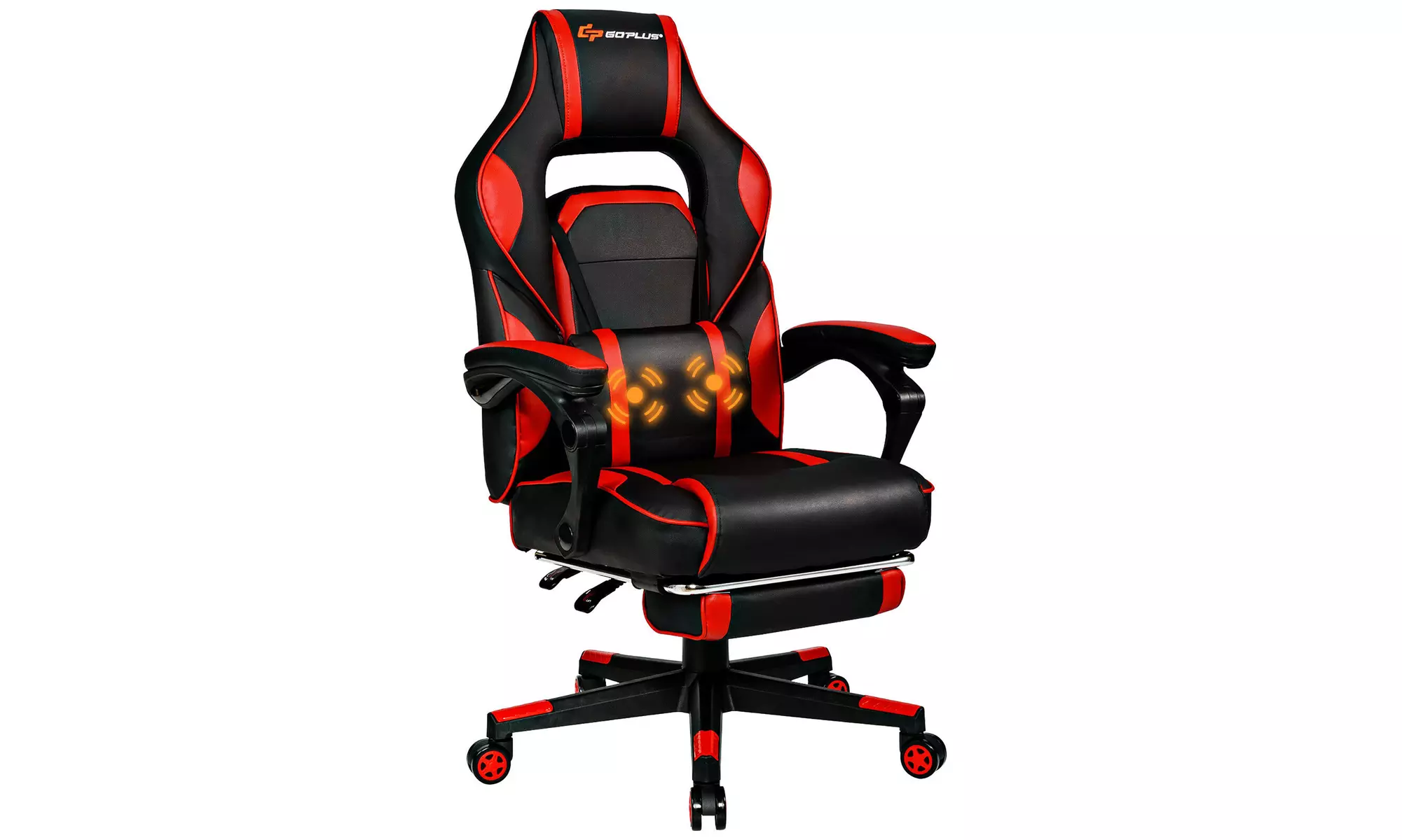 Goplus Massage Gaming Chair Reclining Racing Computer Office Chair with Footrest - Primary Image