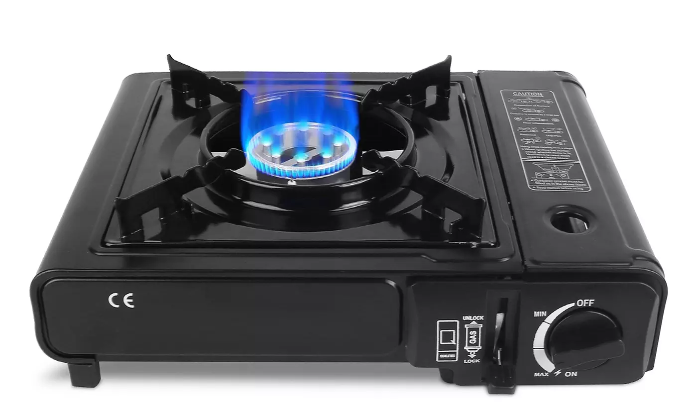 iMounTEK 3300W Portable Butane Gas Stove with Piezo Ignition and 8000BTU Burner