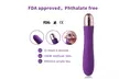 6 Modes Ultra Soft Bendable G Spot Dildo Vibrator - Second Medium