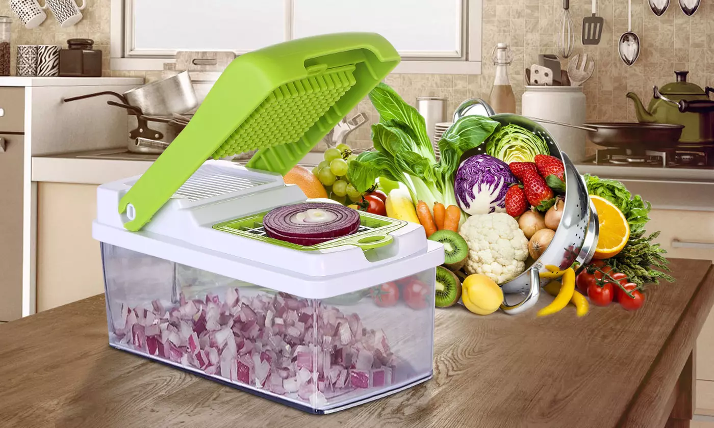  iMounTEK 3-in-1 Vegetable Chopper & Slicer: Versatile Dicing Made Easy