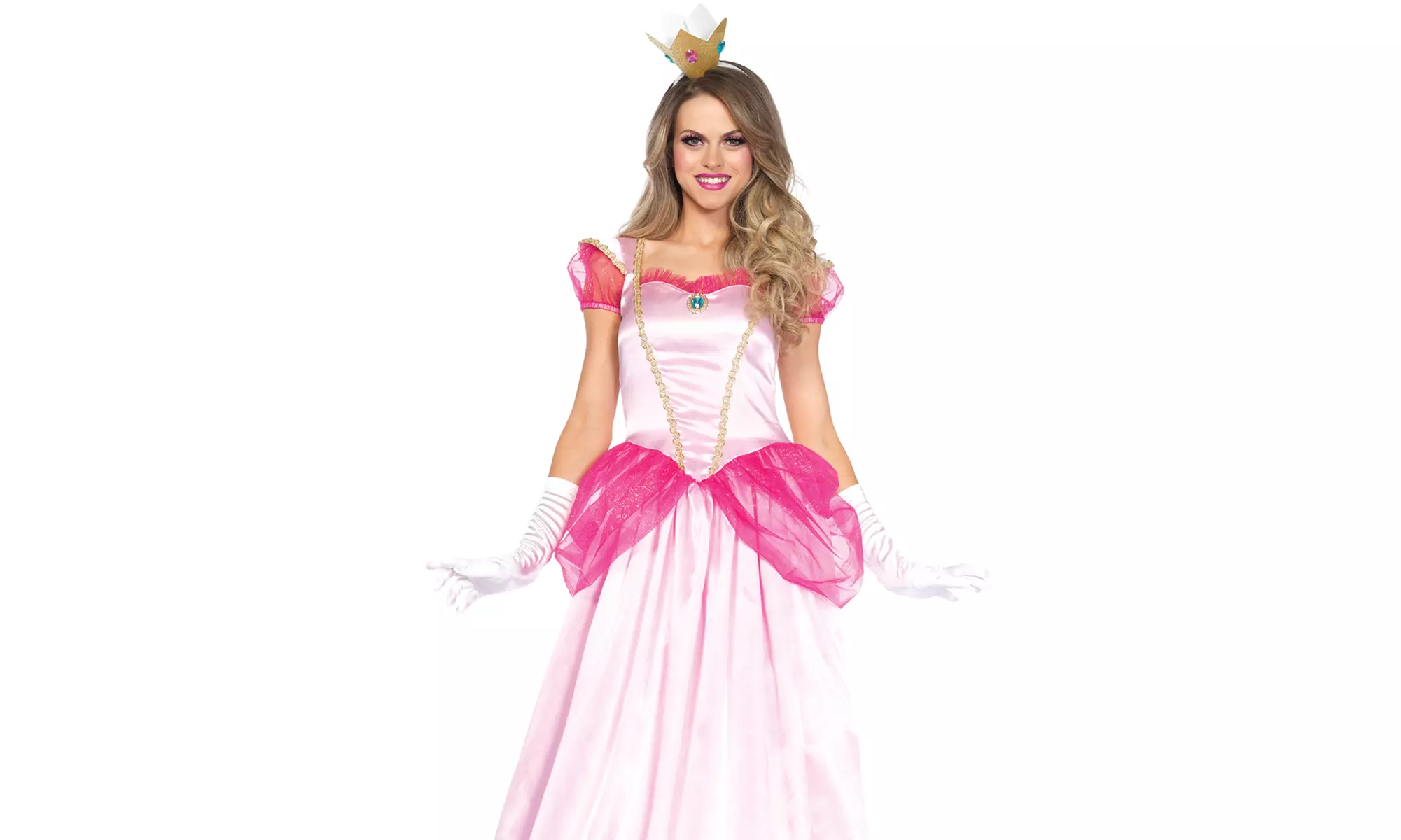 Leg Avenue Women's Classic Pink Princess Ball Gown Costume Set - Primary Image