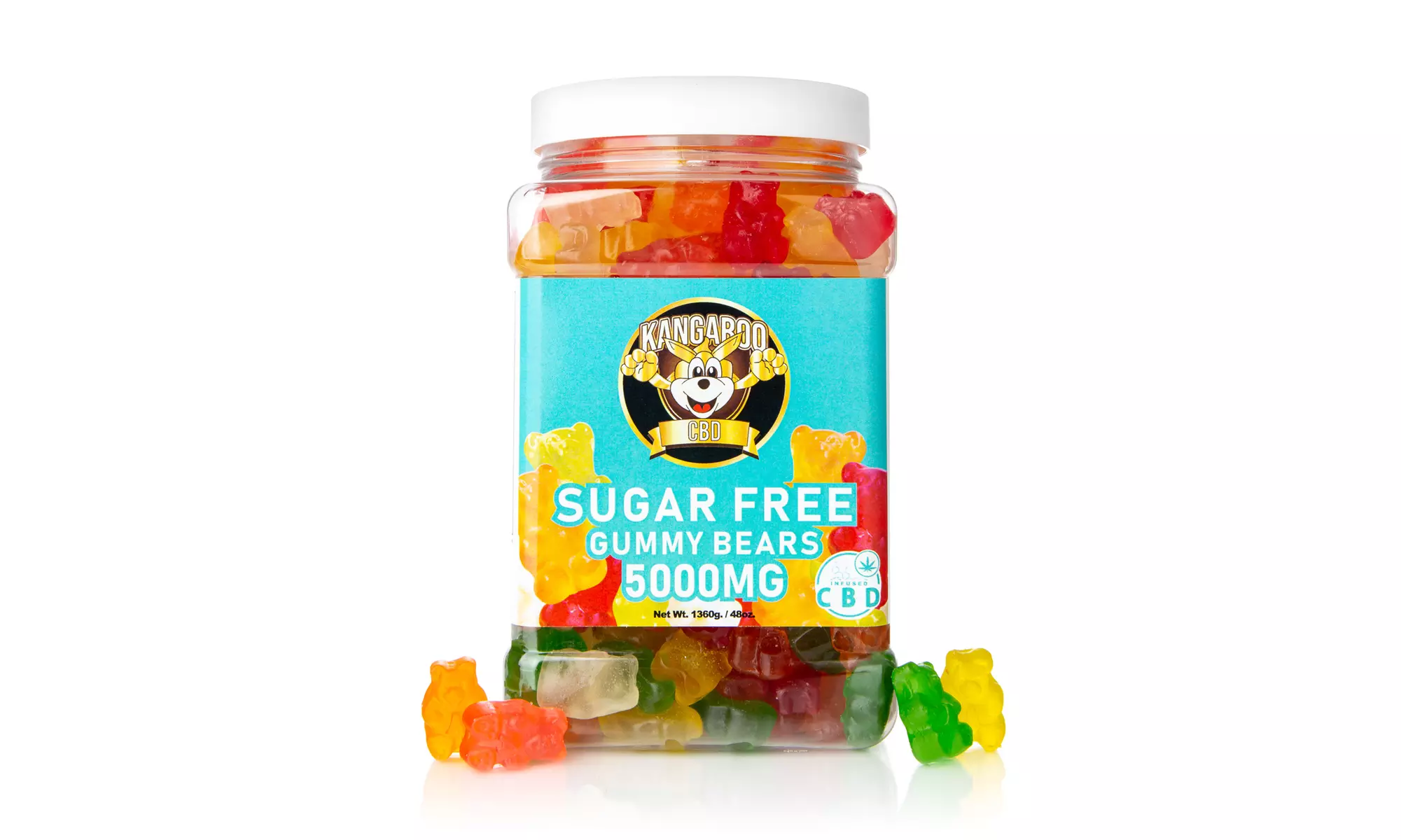 Sugar-Free Organic CBD Gummies from Kangaroo (150mg-5000mg)