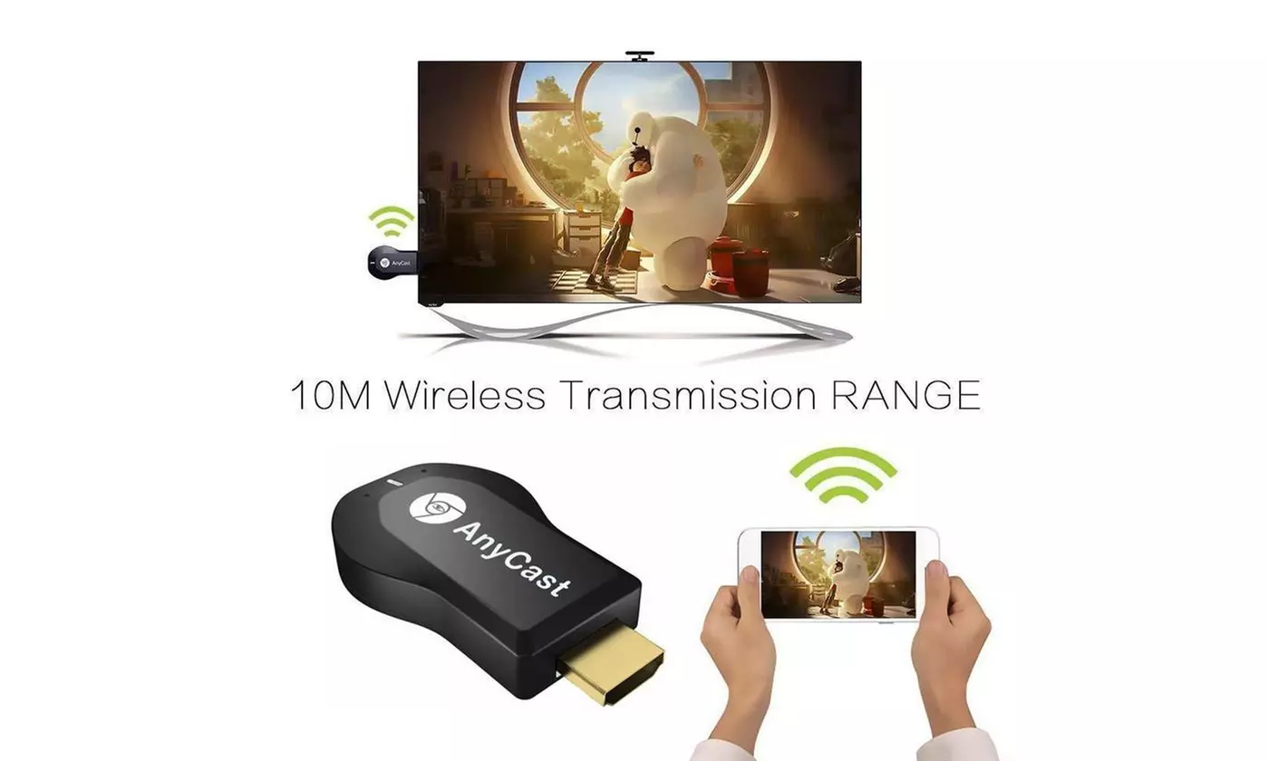 AnyCast M2 Plus WiFi Display Dongle Receiver Airplay Miracast HDMI TV DLNA 1080P - Primary Image