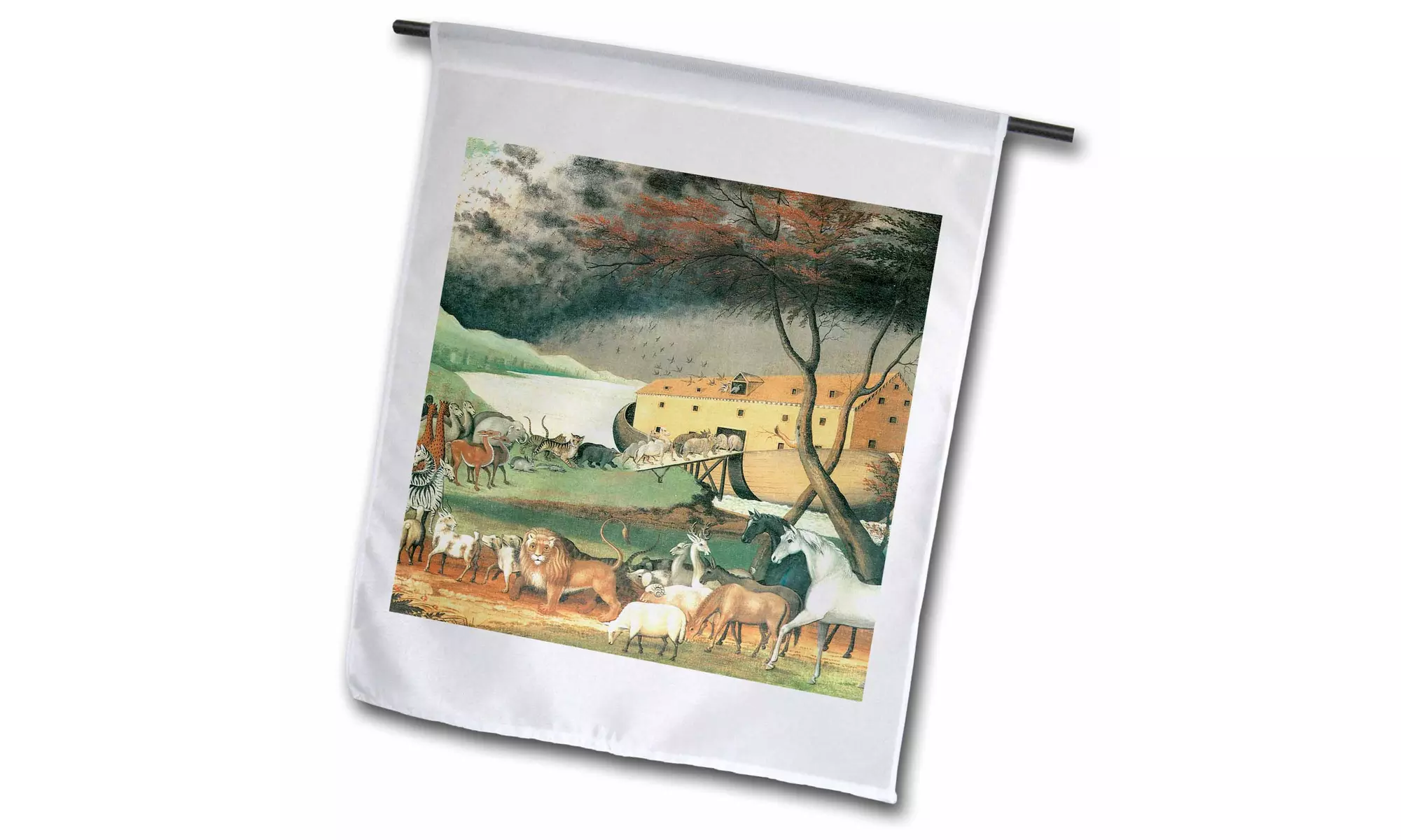 Garden Flag Noahs Ark Vintage- Religion- Animals - 12 by 18-inches - Second Medium