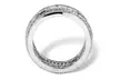 4.66 TCW CZ Eternity Ring Platinum over Silver - Second Medium