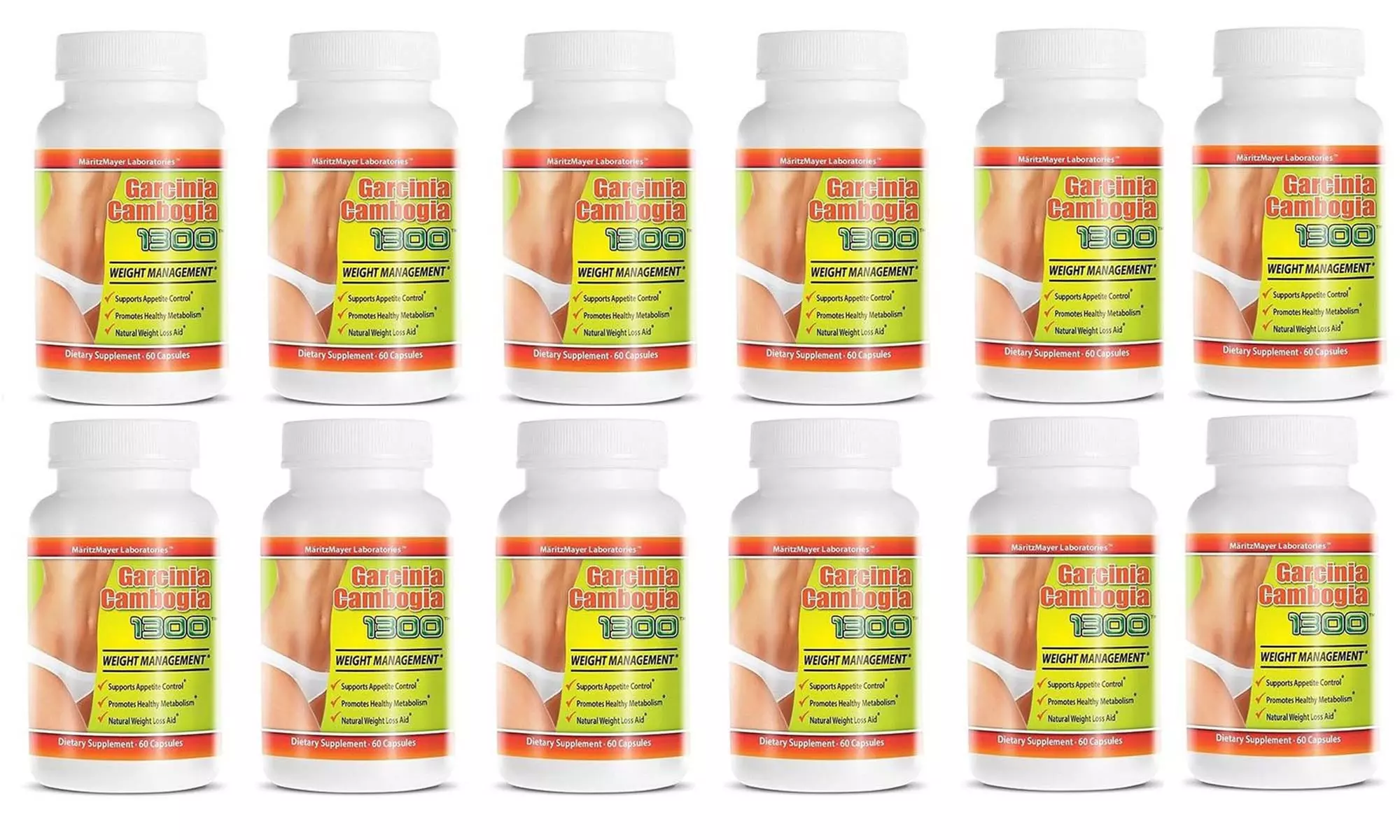 Garcinia Cambogia Extract 1300 Weight Management Contains 60% HCA 12  - Primary Image