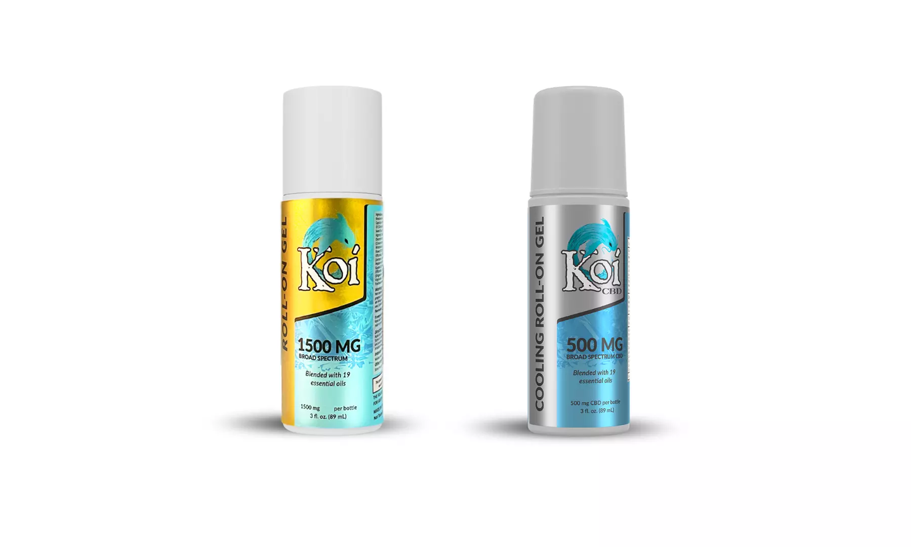 CBD Roll-On Gel from KoiCBD  (3oz, 500mg, 1500mg) - Primary Image