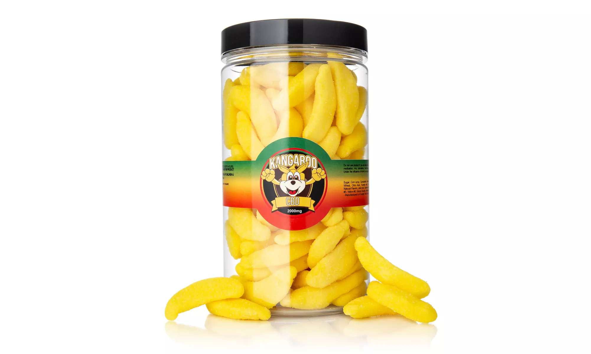 100% Organic CBD-Infused Sweet Banana Gummies from Kangaroo CBD