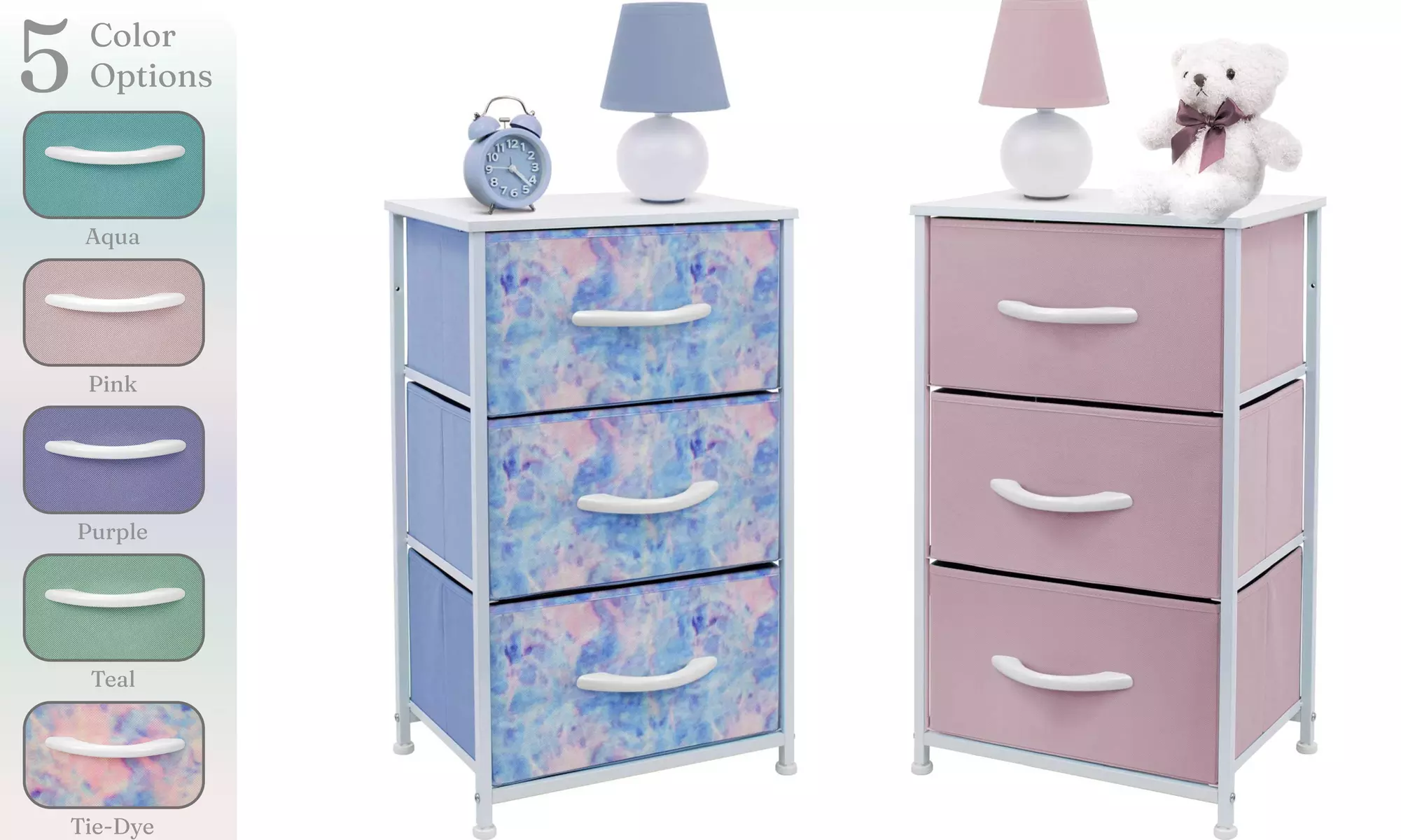 Sorbus Dresser w/ 3 Drawers - Furniture Storage Chest Organizer Unit for Bedroom - Primary Image