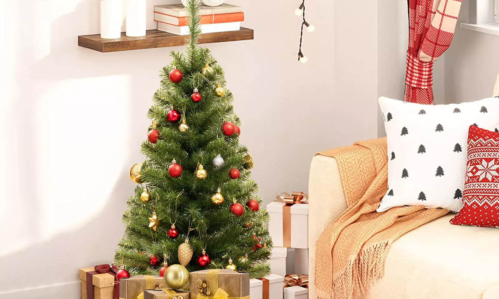 Costway 3 ft Artificial Christmas Mini Tree - Primary Image