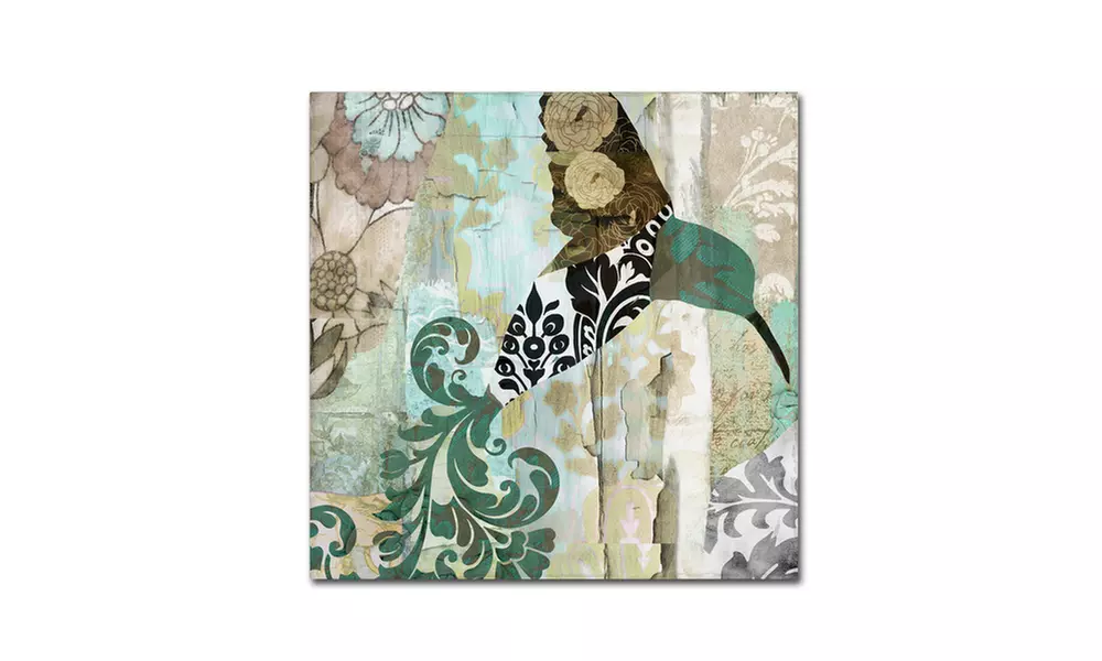 Color Bakery 'Hummingbird Batik I' Canvas Art - Primary Image