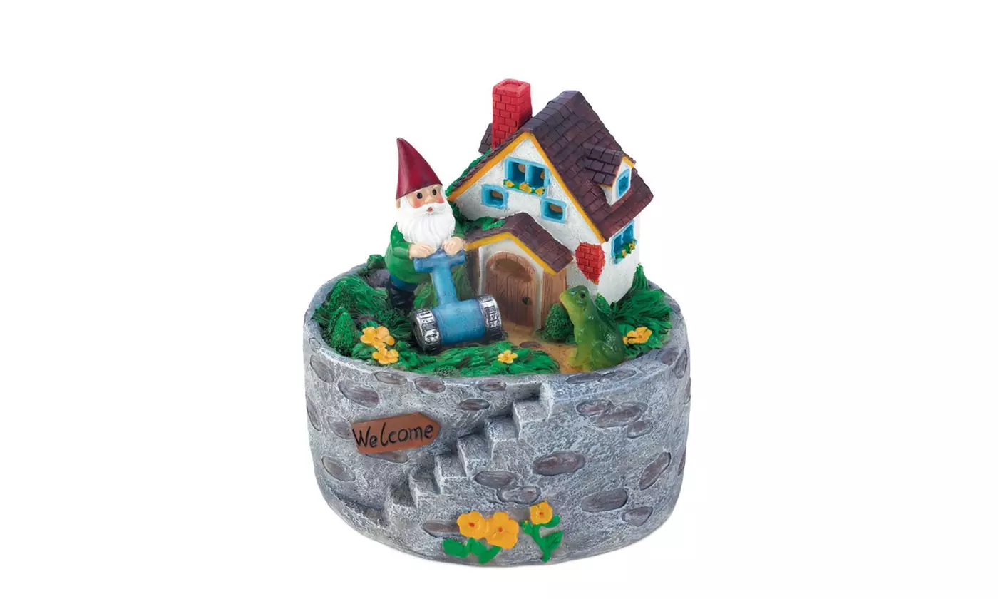 Storybook Home Gnome Solar Statue - Primary Image