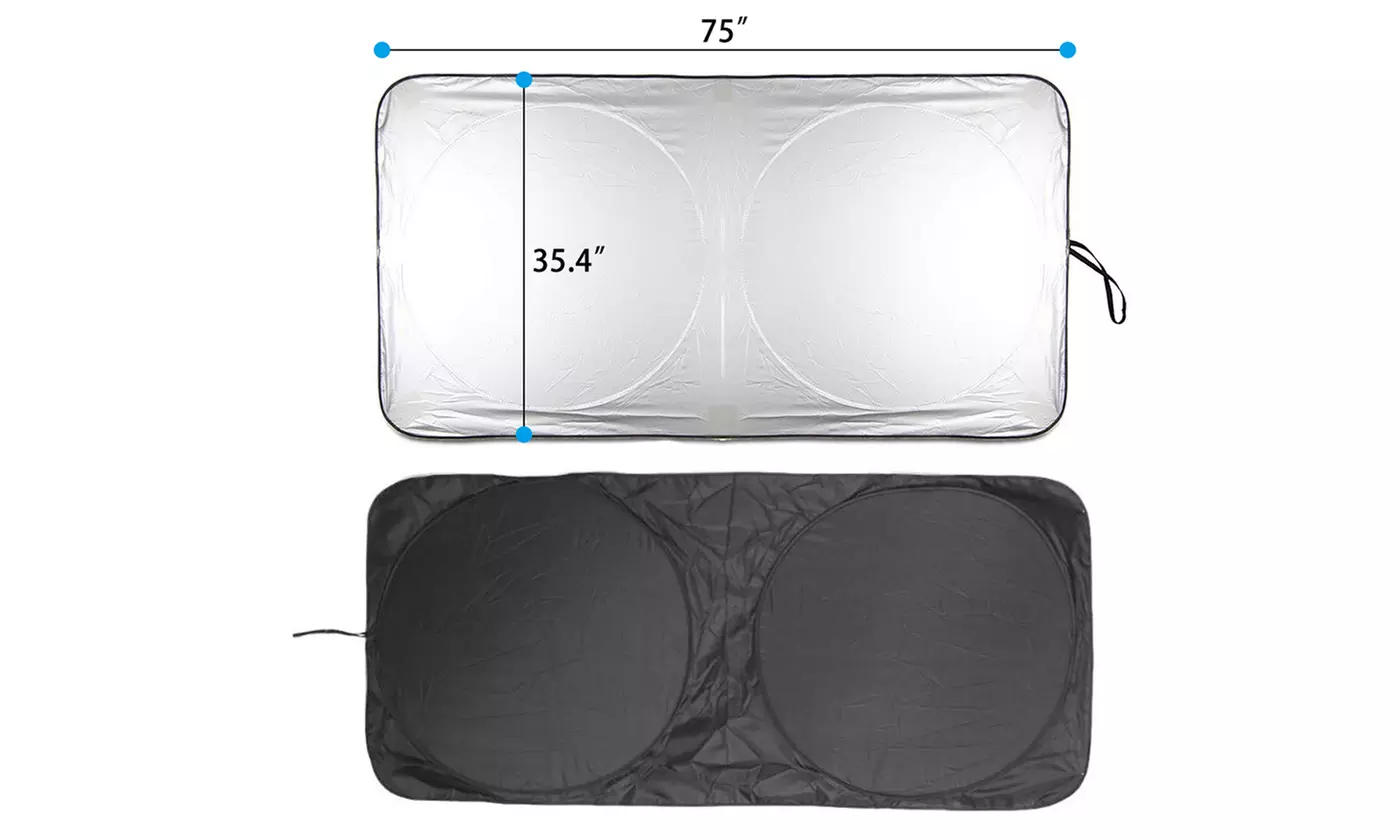 Extra Large Car Windshield Sun Shade Cover Blocks UV Rays Sun Visor Protector