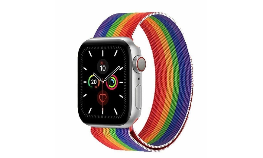 rainbow metal watch