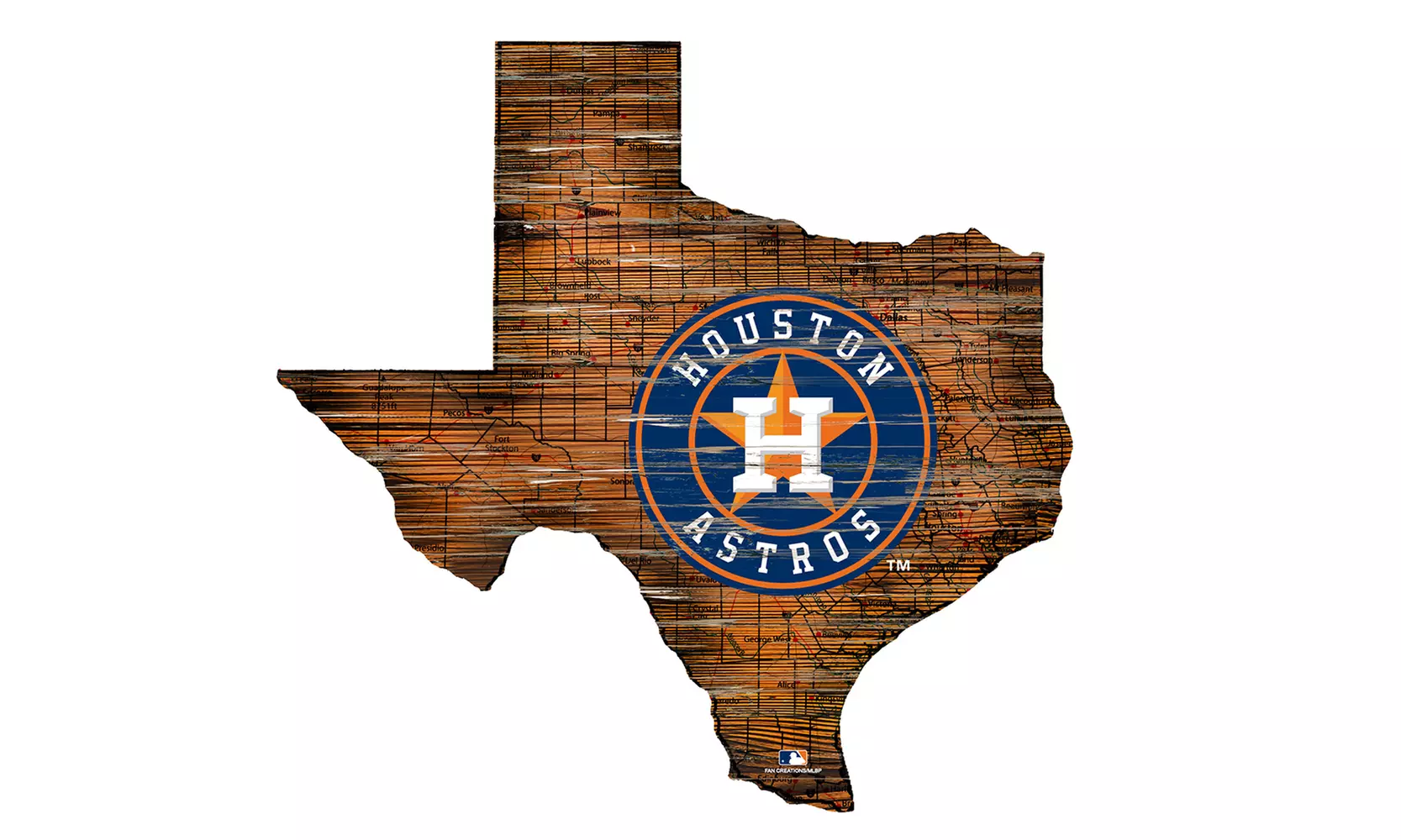 Fan Creations  MLB 12 inch Roadmap State Sign - Primary Image