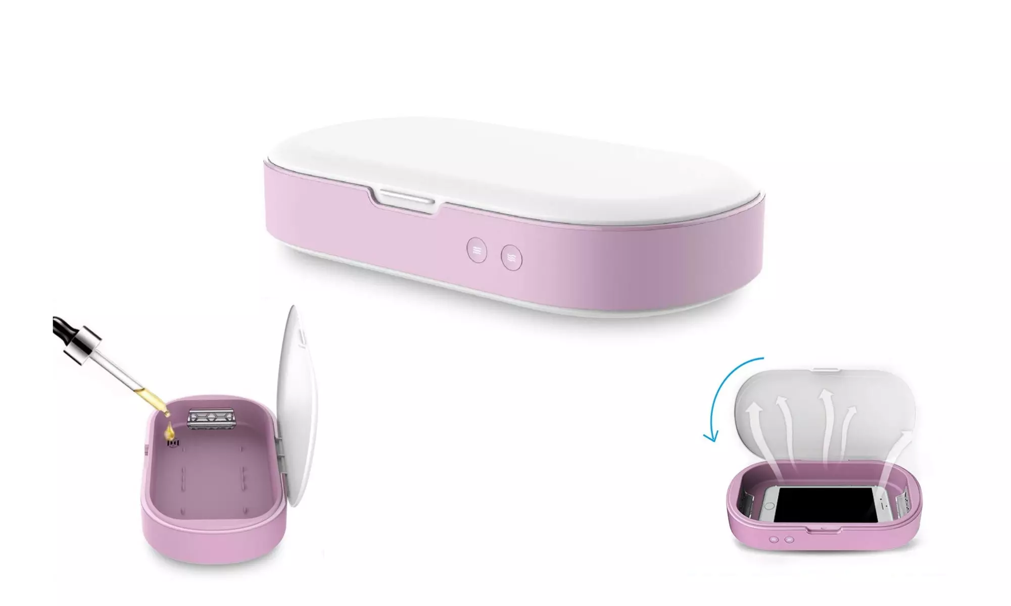 Ultraviolet Phone Sterilizer - Bacteria Eliminator w/ Aromatherapy - Primary Image