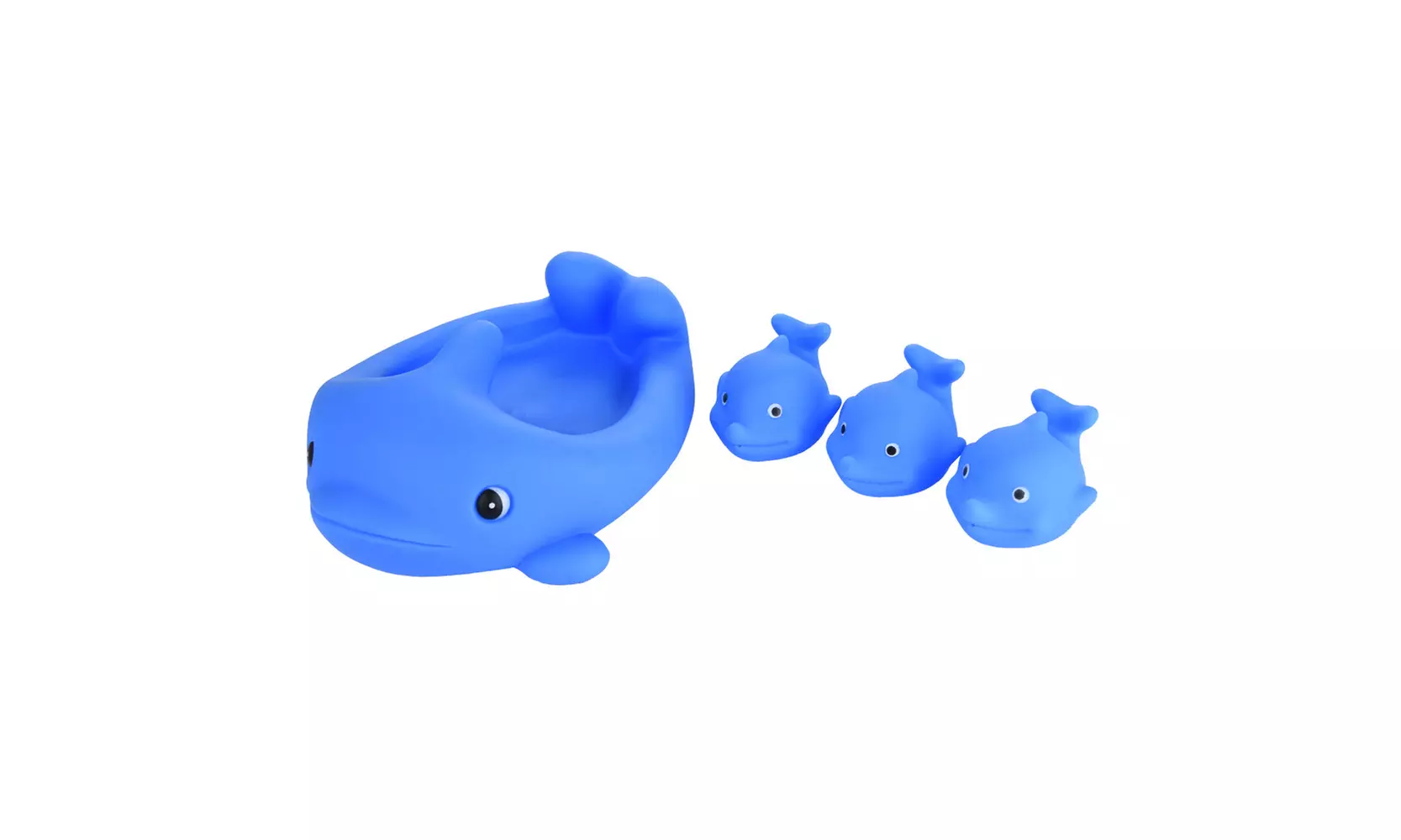 4 PCS Toys Rubber Dolphin Family Bathtub Pals - Floating Bath Tub Toy - Primary Image