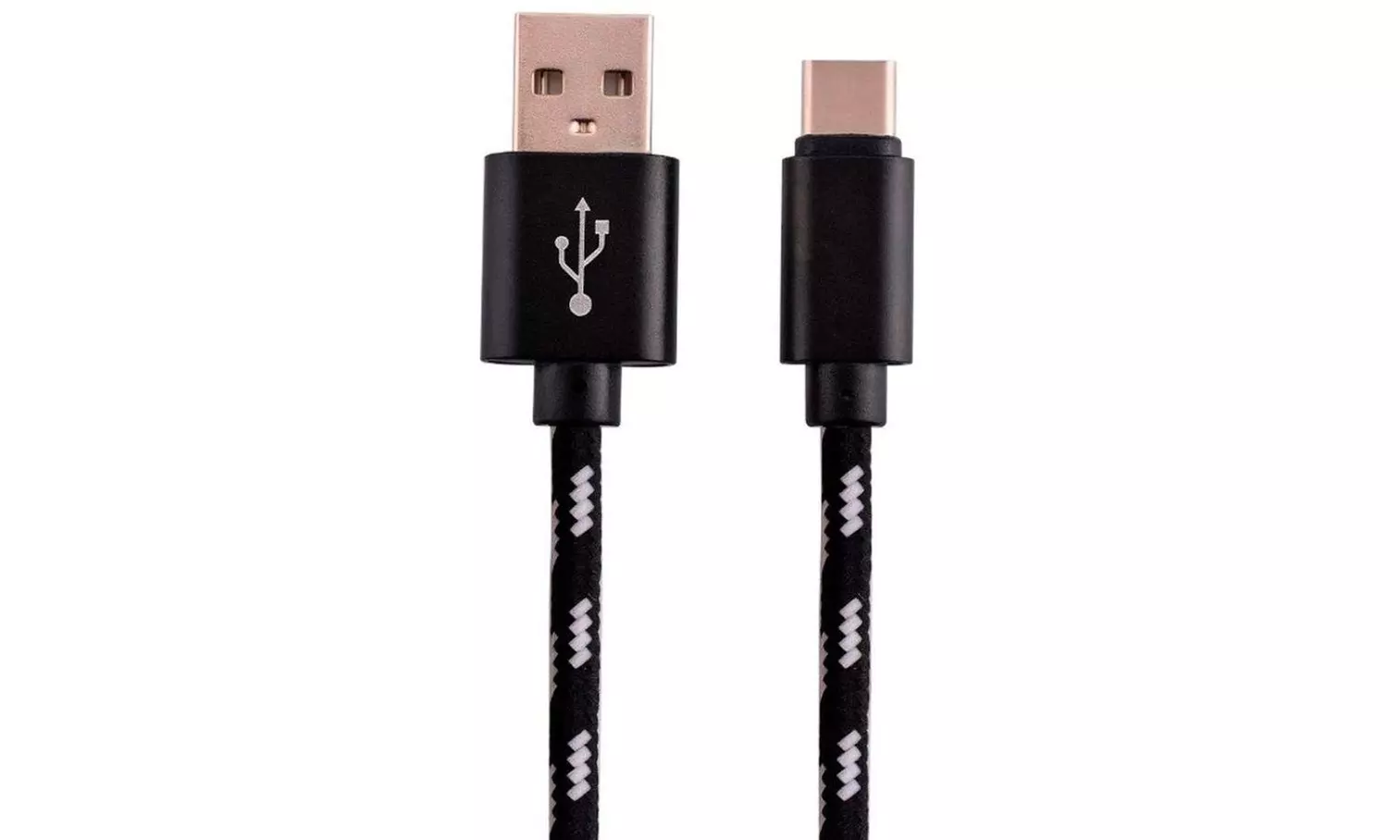 2M 2A Braided Aluminum USB-C USB 3.1 Type C Data&Sync Faster Charger Cable Cord  - Primary Image
