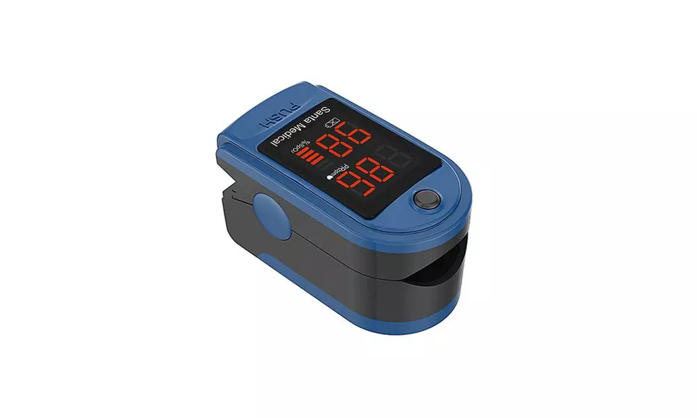 Santamedical  Fingertip Pulse Oximeter with carrying case-Blue  (SM-150B) - Primary Image