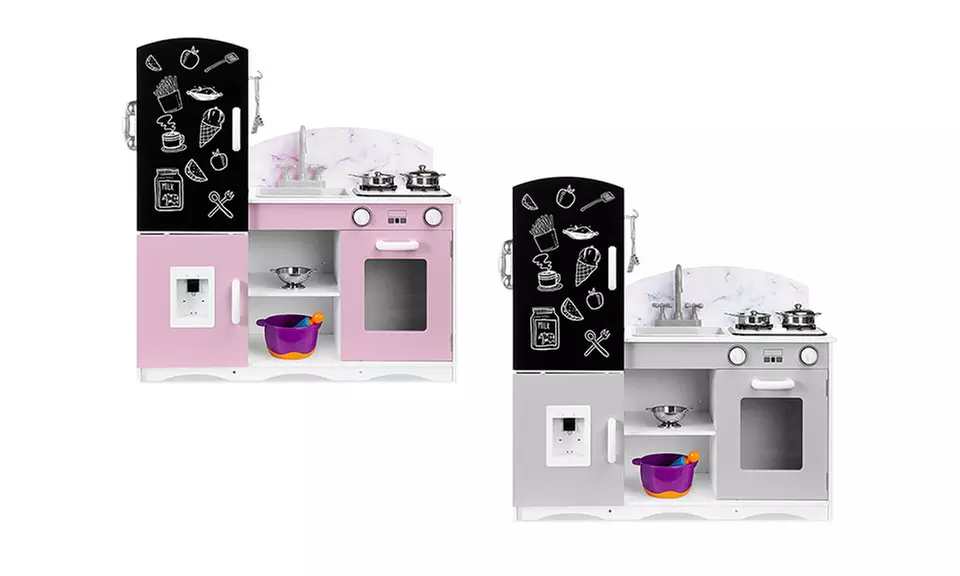 Wooden Pretend Play Kitchen Toy Set for Kids - Primary Image