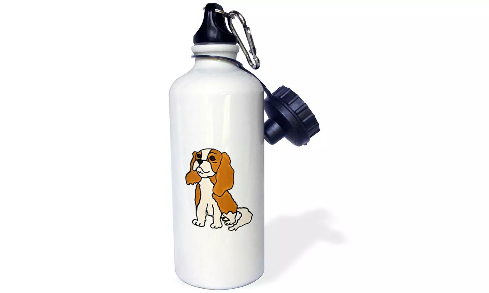  Water Bottle Cute Cavalier King Charles Spaniel Puppy Dog Art  - Primary Image