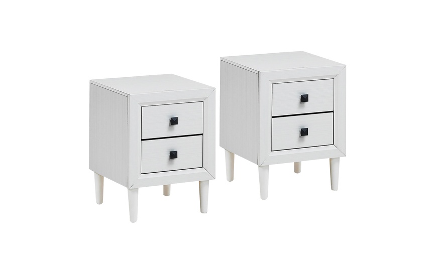 Up To 37% Off On Costway 2 PCs Nightstand End ... | Groupon Goods