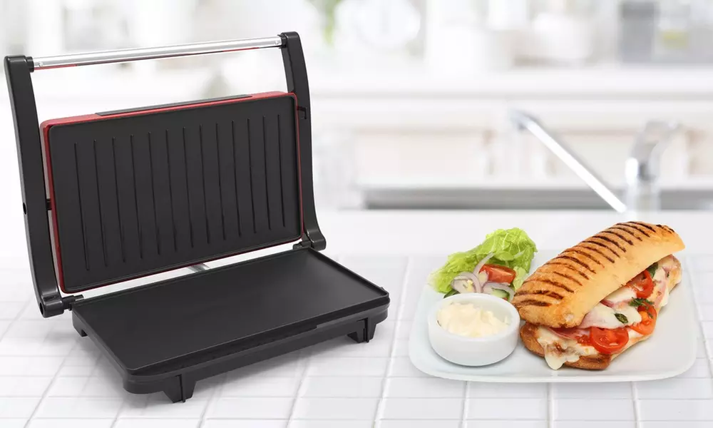 Panini Press Indoor Grill and Gourmet Sandwich Maker with Nonstick Plates - Primary Image