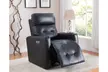  Leather Power Recliner with Adjustable Headrest - Second Medium