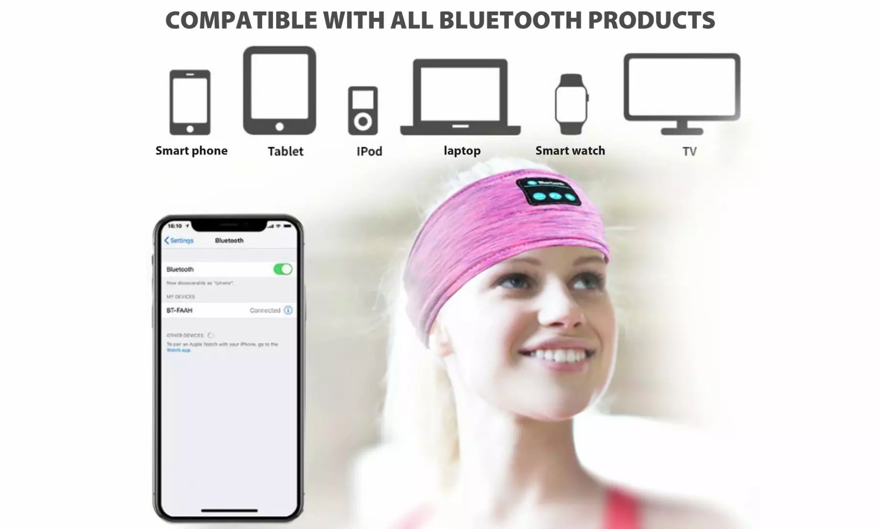 Sleep Headphones Bluetooth Headband Wireless Bluetooth Sports Headband