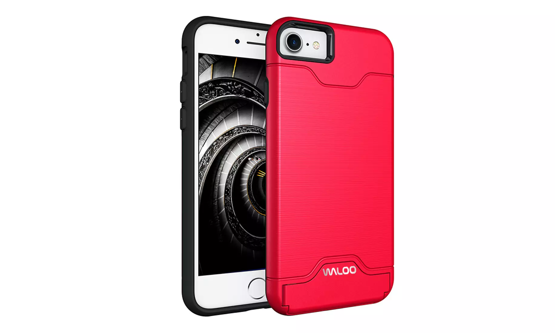 Waloo Brushed Kickstand Case for iPhones 