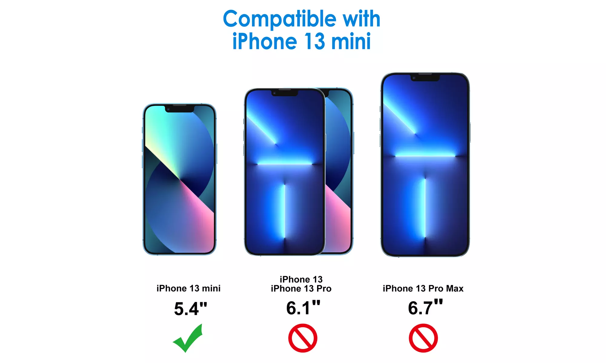 Screen Protector for iPhone X/XR/XS/XS Max, 11/12/13, Mini, Pro, Pro Max, 3-Pack
