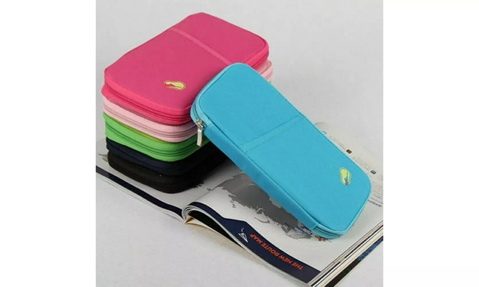 1-2 Pcs Travel Wallet Passport Holder Accessories Document Organizer Bag Case - Primary Image