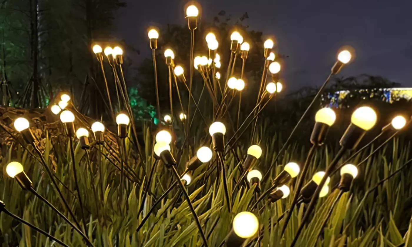 iMounTEK 8-LED Solar Firefly Lights Swaying Firefly Stake Lights (2-Pack) - Primary Image