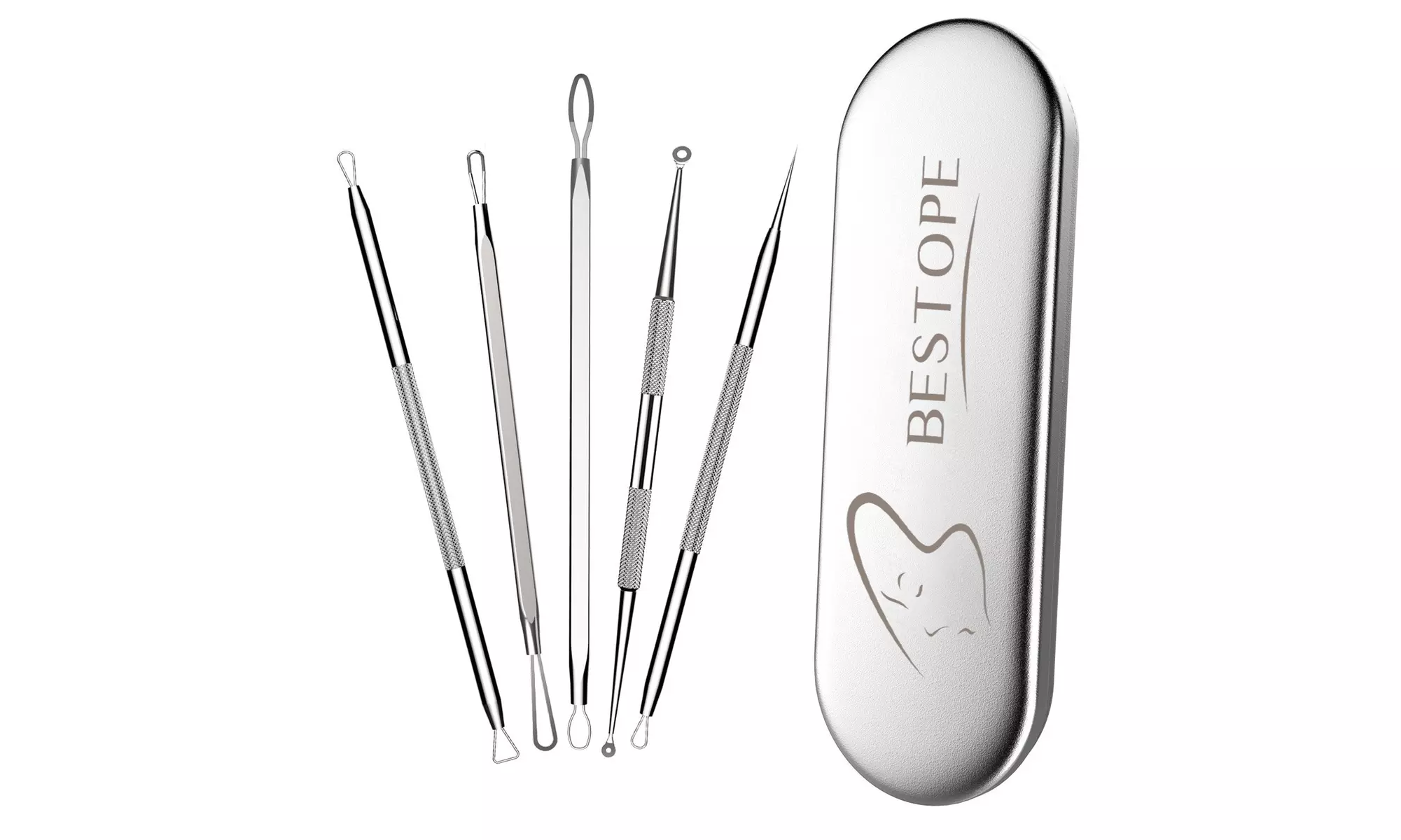 BESTOPE Blackhead Remover Pimple Comedone Extractor Tool Best Acne Removal Kit  - Primary Image