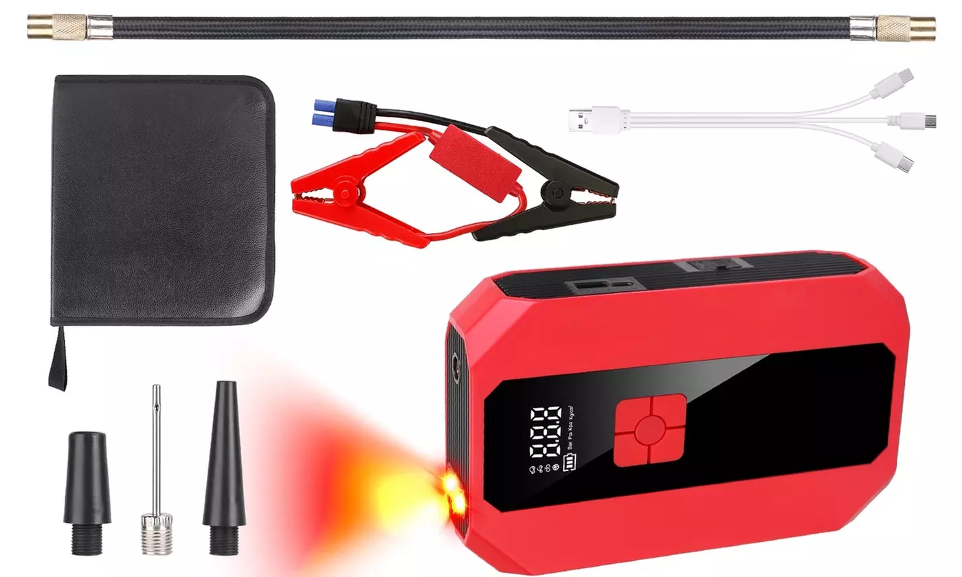 Inova 1500A Jump Starter and 20000mAh Power Bank with three Light Modes