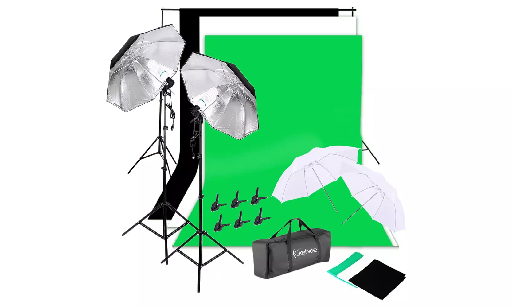 135W  Photo Photography Umbrellas Non-woven Lighting Bulb Backdrop Stand  - Primary Image
