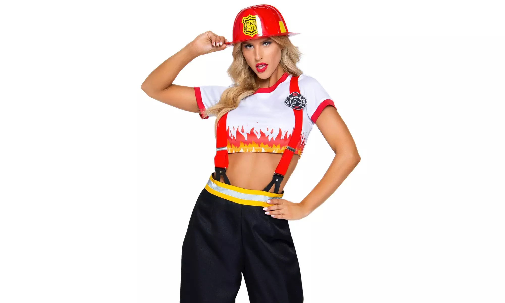 Leg Avenue Women's Five-Alarm Firefighter Costume - Second Medium