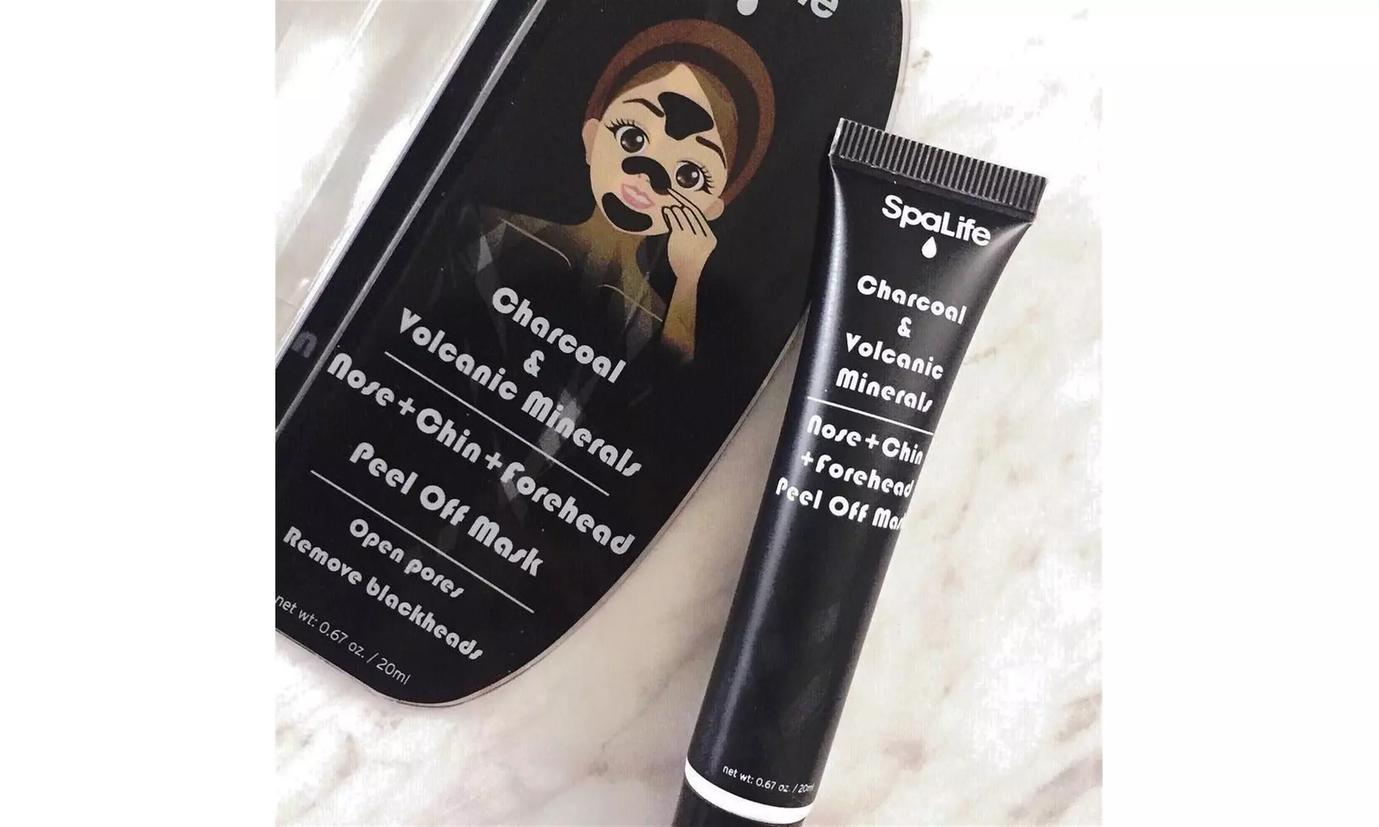 Spa Life Charcoal Volcanic Mineral Nose, Chin, Forehead Peel off Mask 1 or 2 pk  - Second Medium