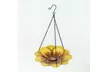 Glass Yellow Flower Bowl Hanging Bird Feeder - Second Medium