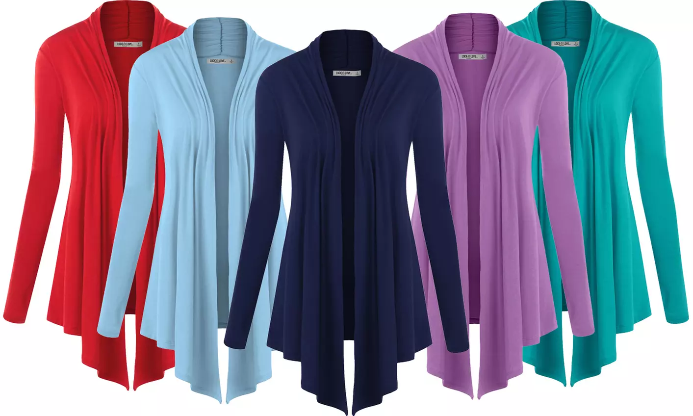 Open Front Cardigan S-3X by Made By Johnny Plus Size Sweater  