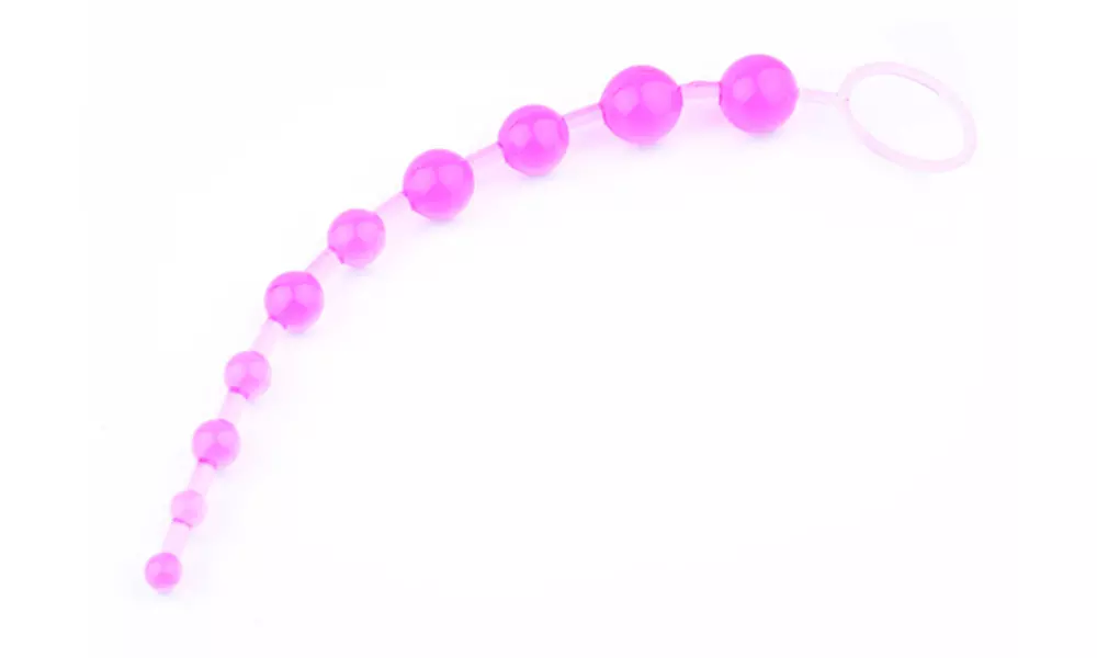 Flexible Jelly 10 Bead Vaginal and Anal Beads - Second Medium