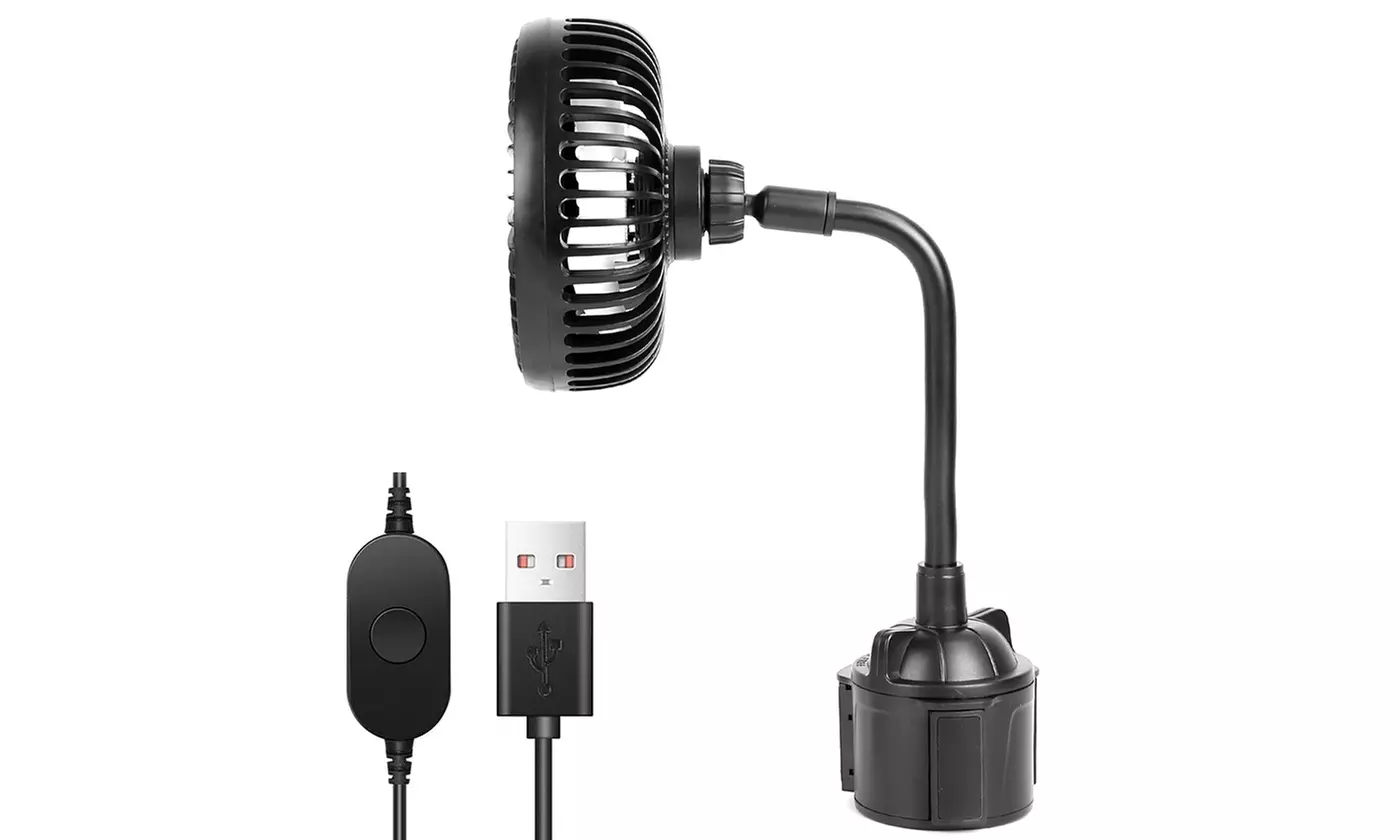 iMounTEK Car Cooling Fan Car Cup Holder Fan USB Powered Car Gooseneck Fan - Second Medium