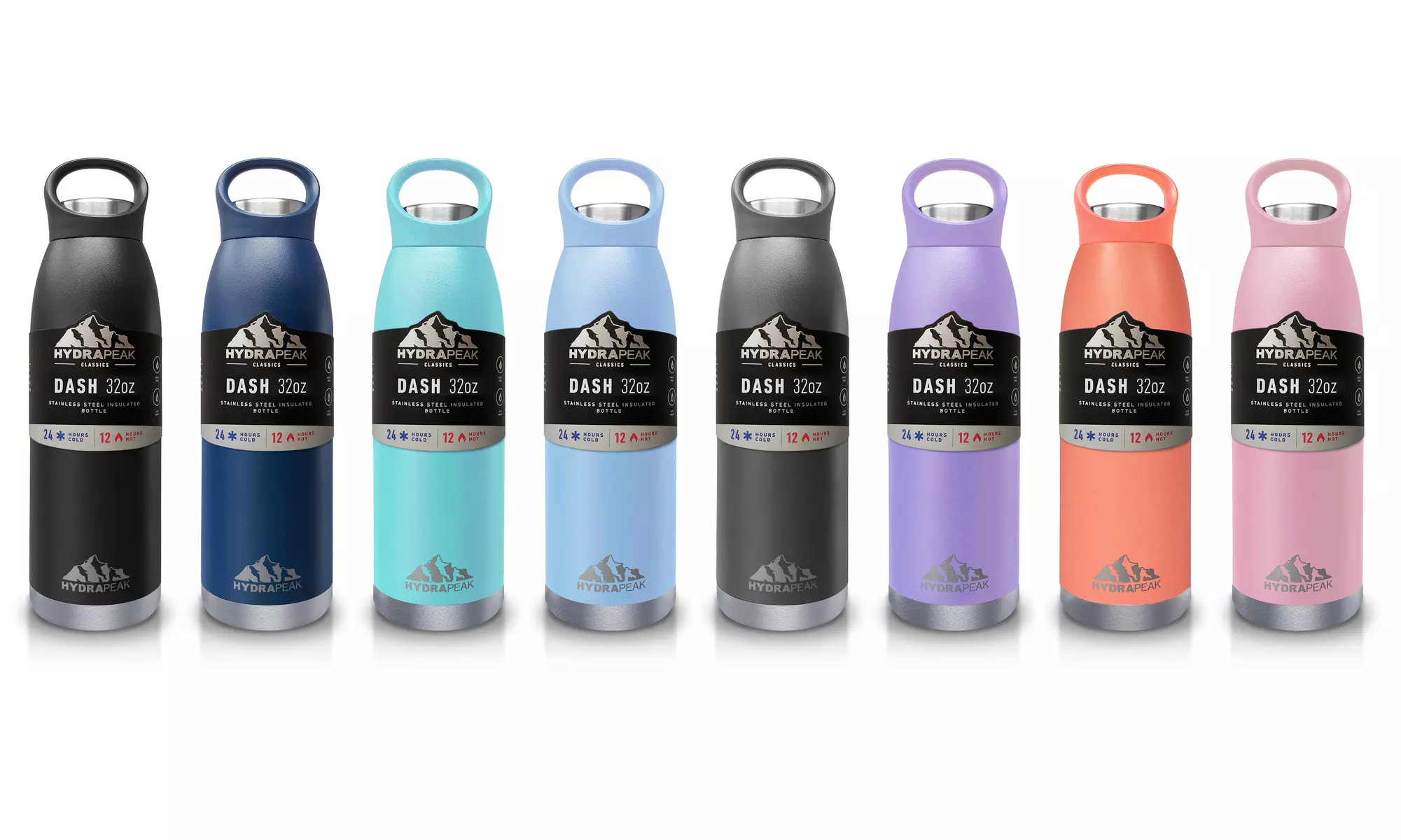 HydraPeak 32oz (1L) Dash Sports Vacuum Insulated Stainless Steel Water Bottle - Primary Image