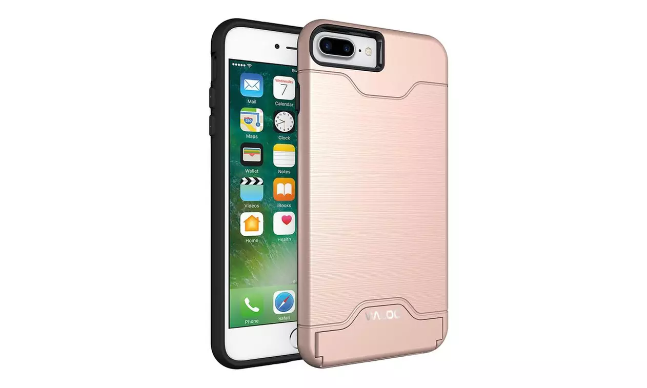 Waloo Brushed Kickstand Case for iPhones 