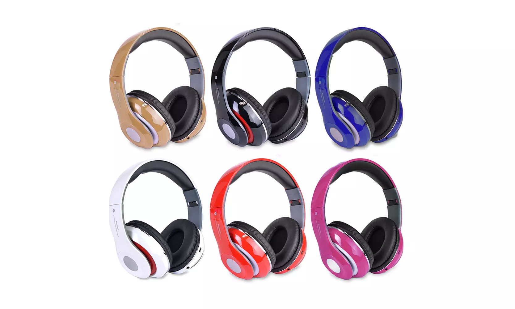 Altatac Bluetooth Wireless Headphones with Built In FM Tuner, Memory Card, Mic - Primary Image